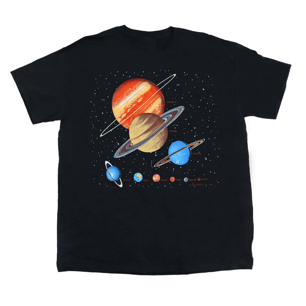 The Planets Youth Black T-shirt