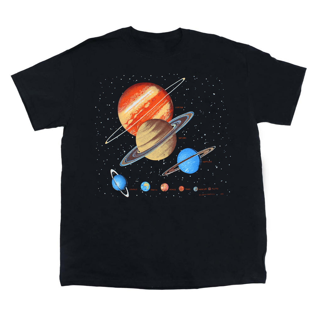 The Planets Youth Black T-shirt – Liberty Graphics