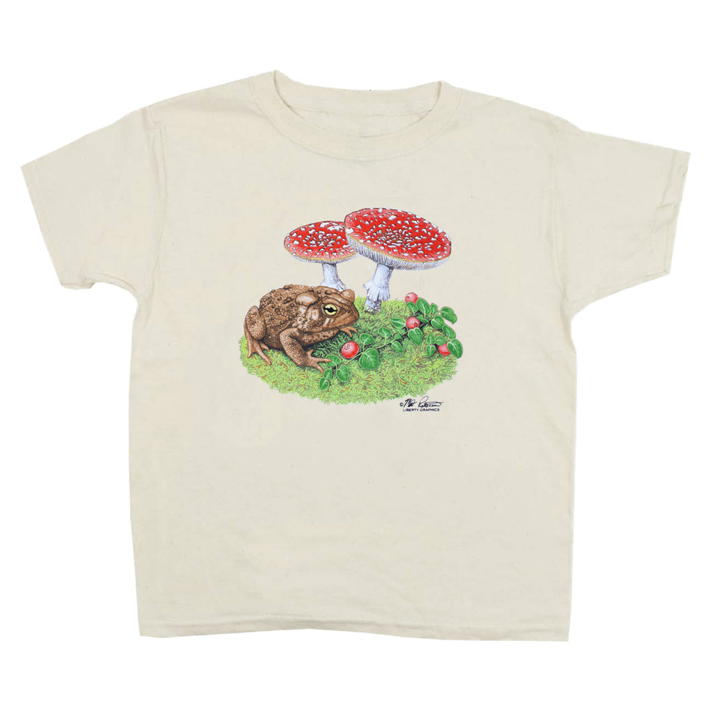 Toad & Mushrooms Youth Natural T-shirt