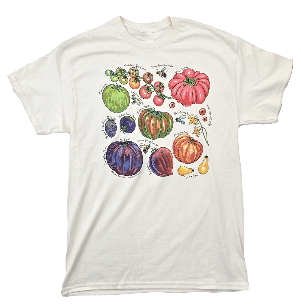 Tomatoes Adult Natural T-shirt