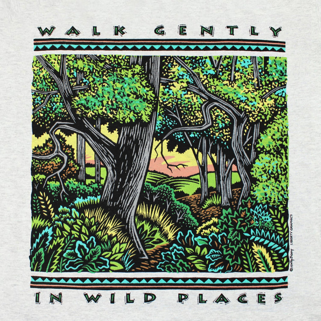 Walk Gently Adult Ash T-shirt – Liberty Graphics