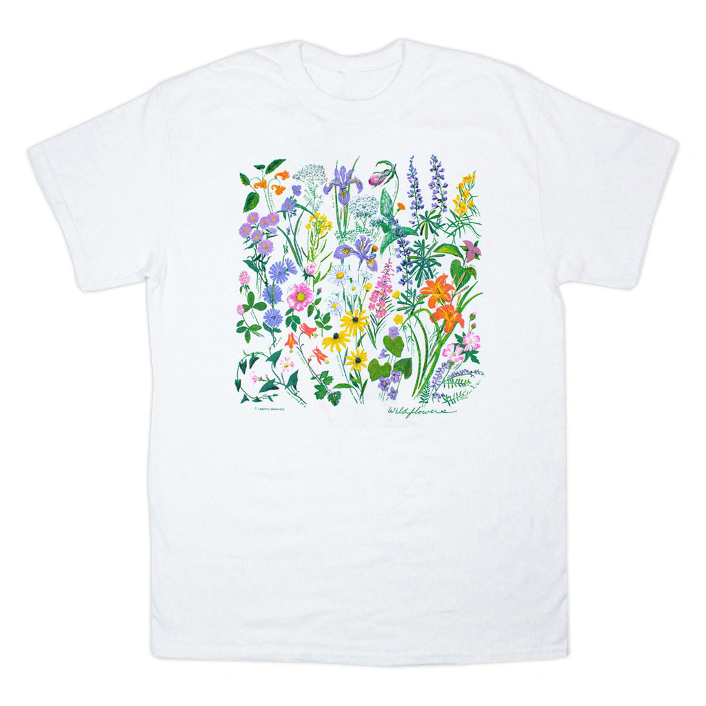 Wildflowers Adult White T-shirt