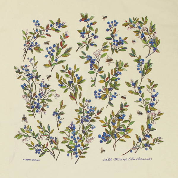 Wild Maine Blueberries Adult Natural Organic T-shirt