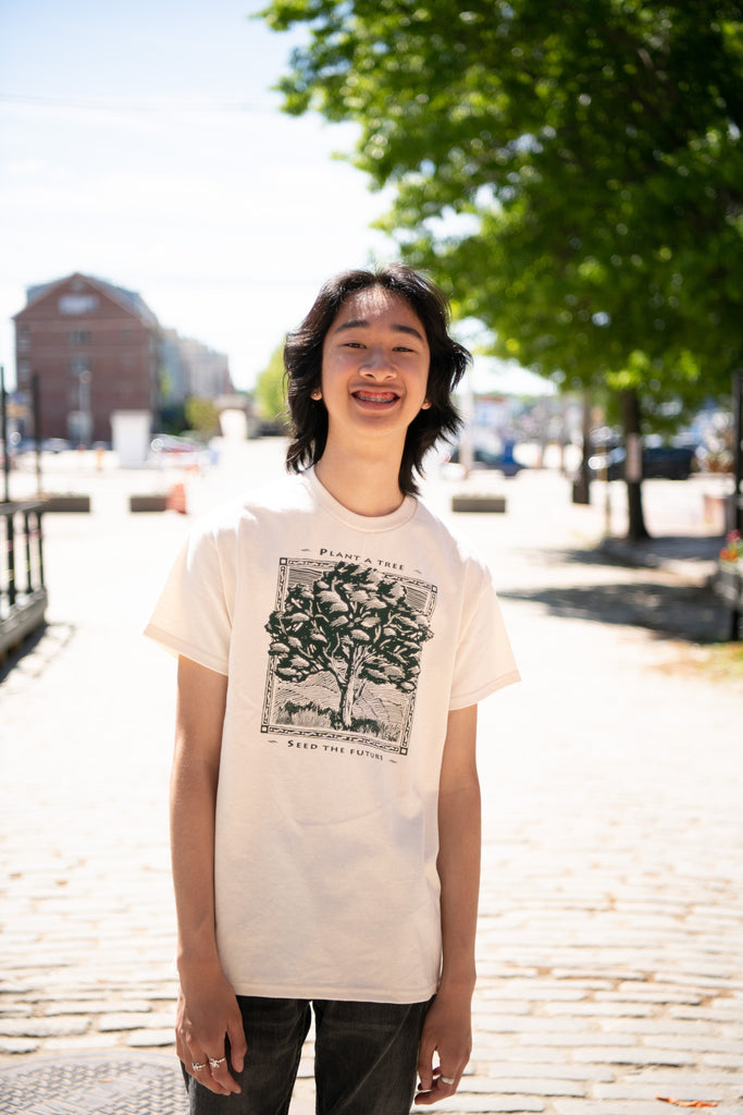 Plant A Tree Adult Natural T-Shirt – Liberty Graphics