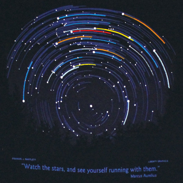 Running With The Stars Adult Black T-shirt