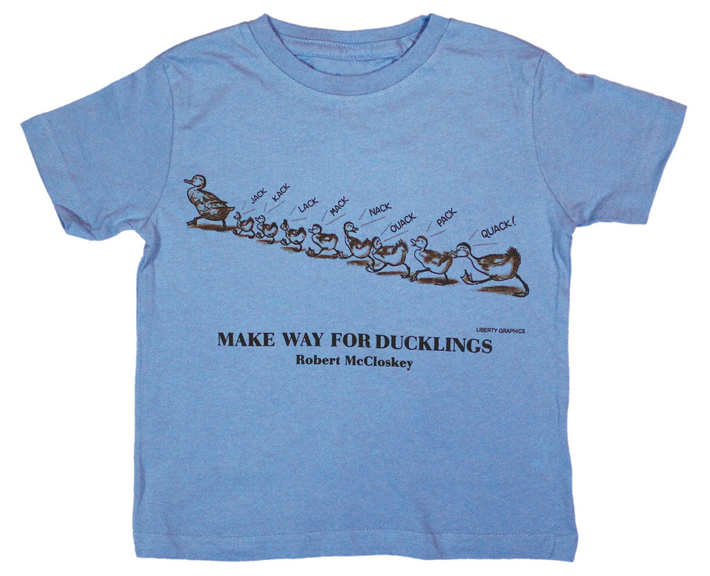 Make Way For Ducklings - Quack! Toddler Light Blue T-shirt