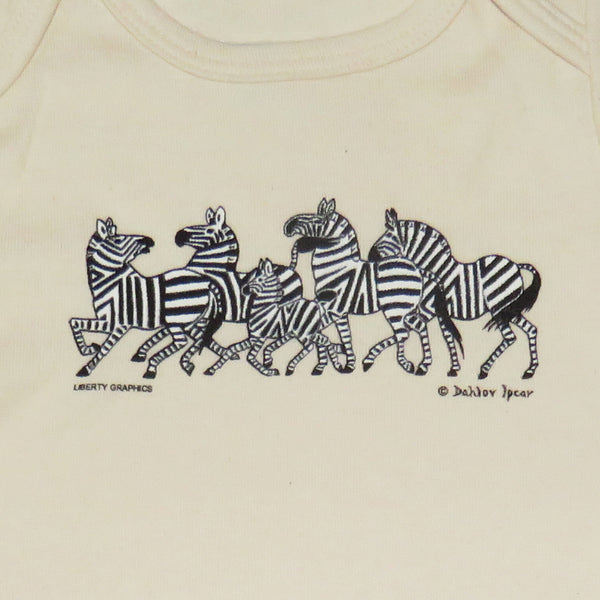 Dahlov Ipcar's Little Zebras Organic Infant Natural One-piece