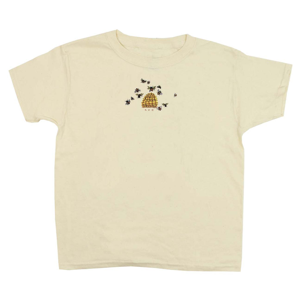 Bee Hive Youth Natural T-shirt