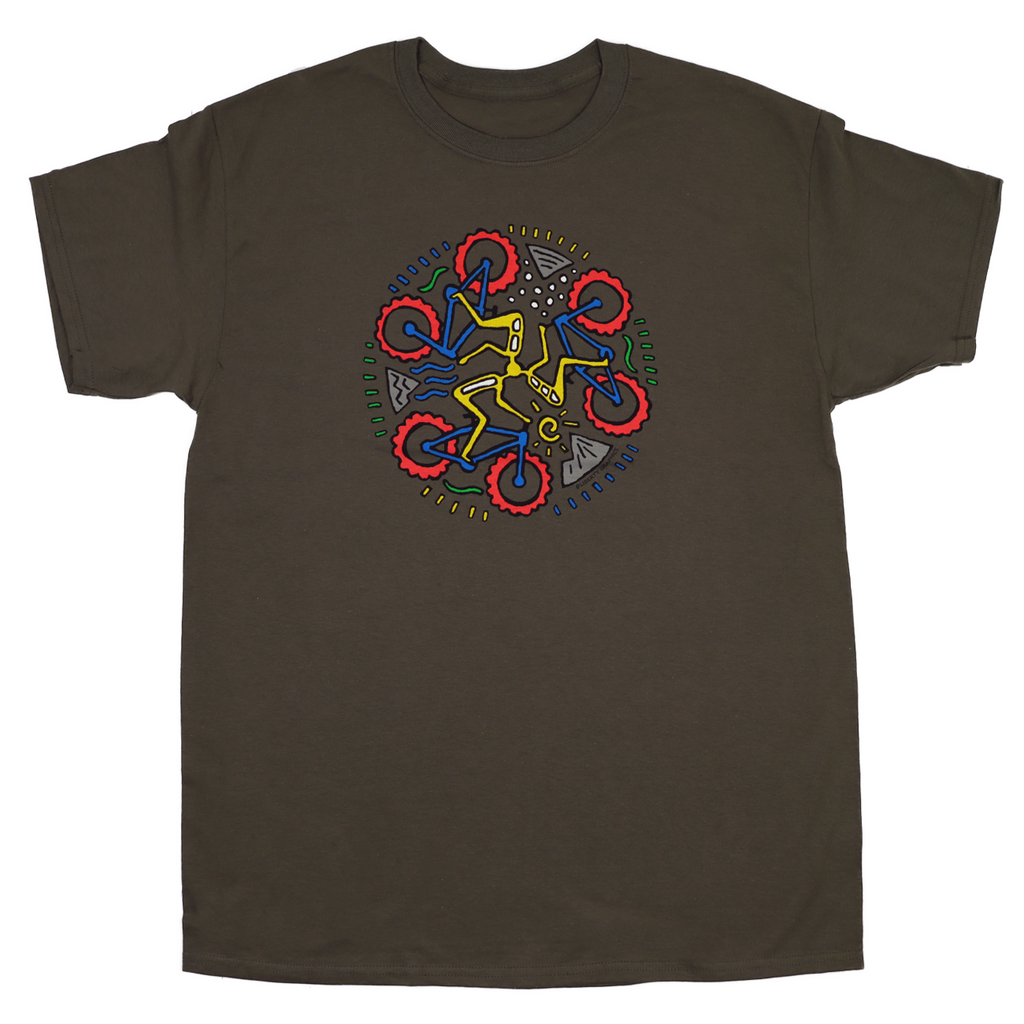 BikeAbout Adult Nut Brown T-shirt