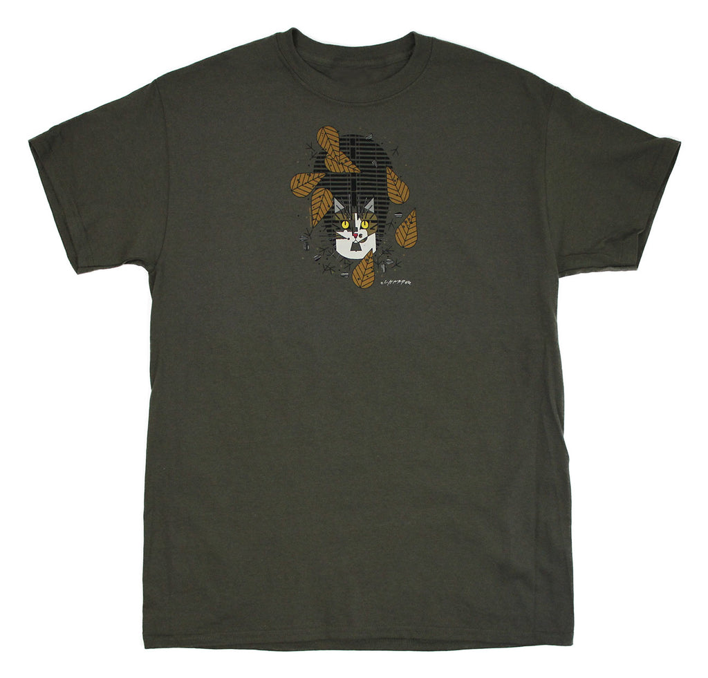 Charley Harper's Birdwatcher Adult Nut Brown T-shirt
