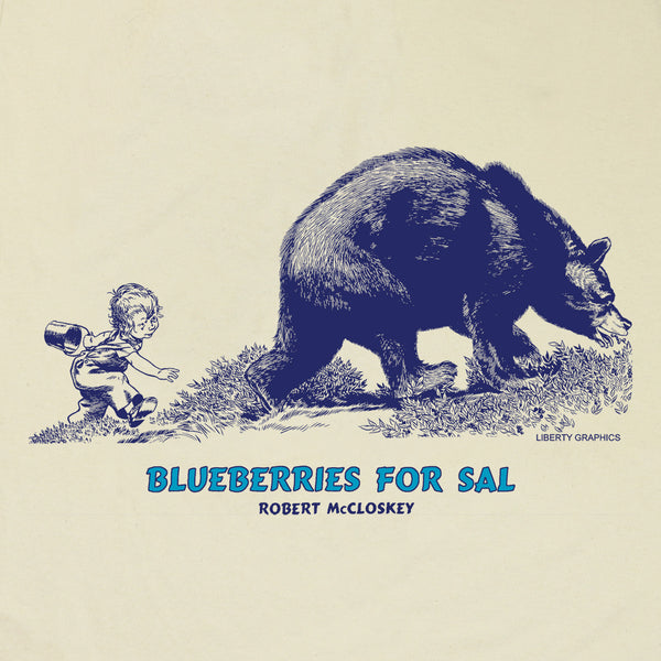 Robert McCloskey's Blueberries for Sal – Bear Adult Natural T-shirt
