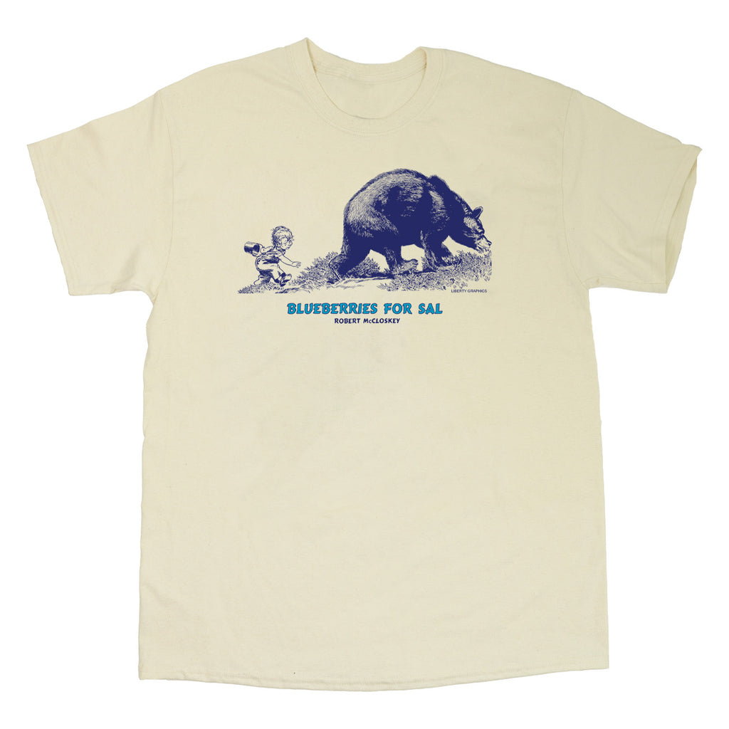 Robert McCloskey's Blueberries for Sal – Bear Adult Natural T-shirt