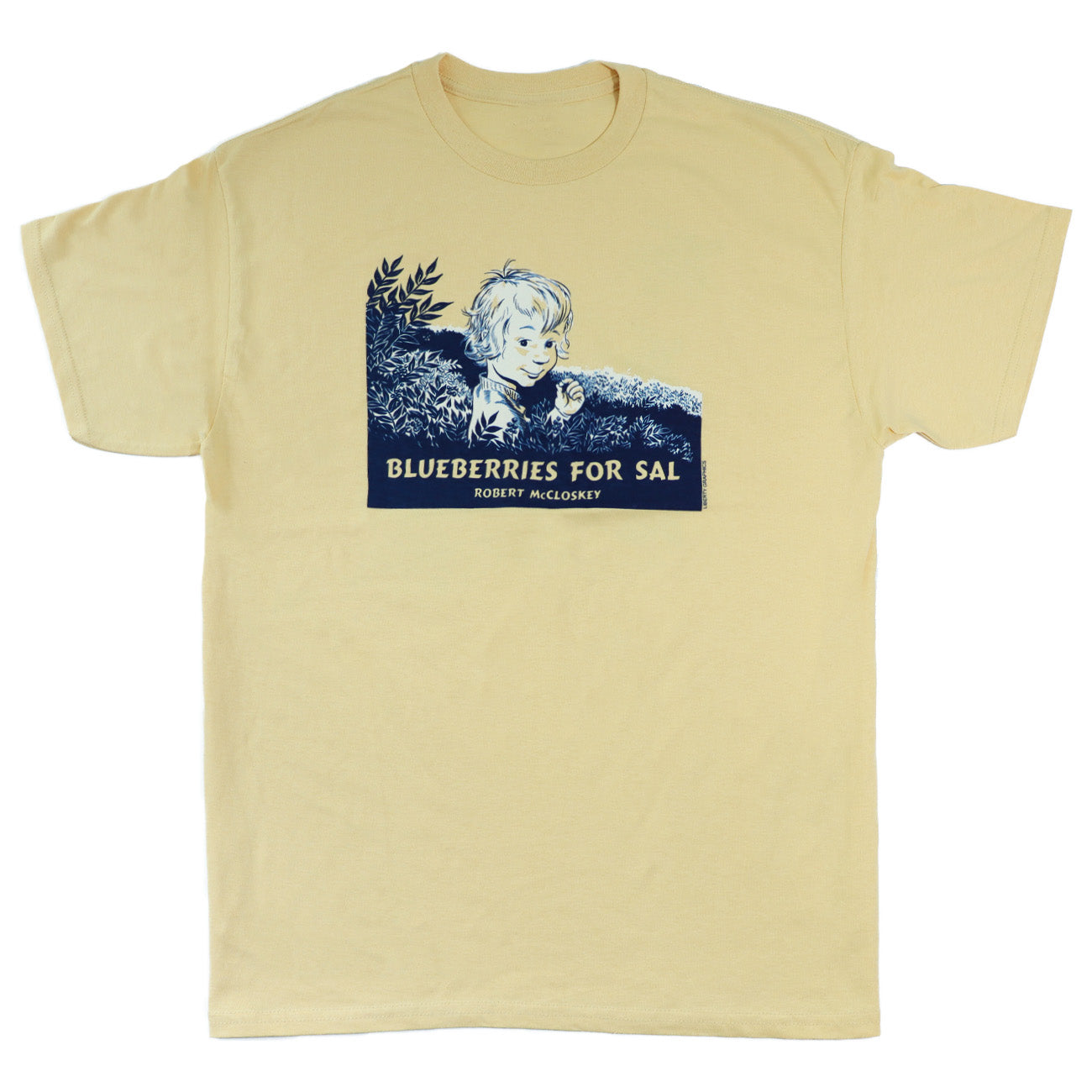Blueberries for Sal – Cover Adult Maize T-shirt – Liberty