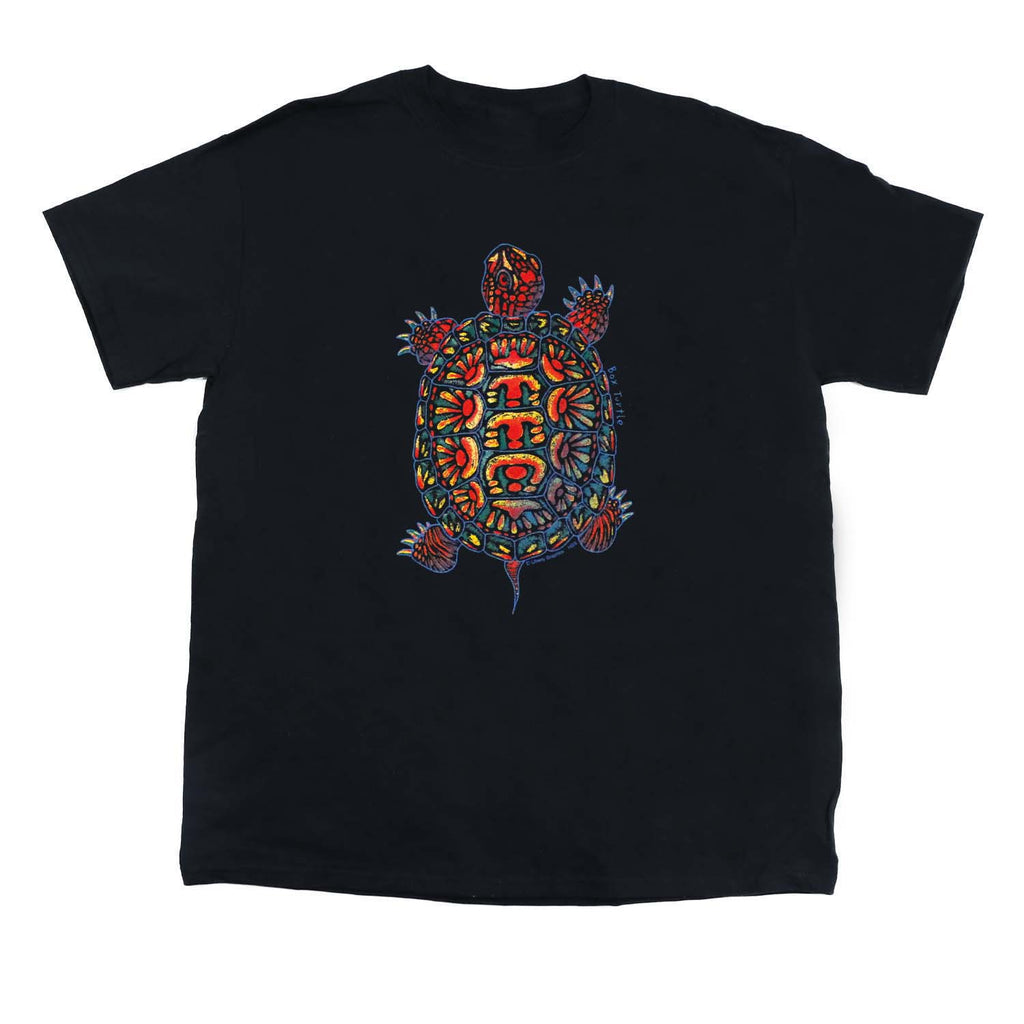 Box Turtle Youth Black T-shirt