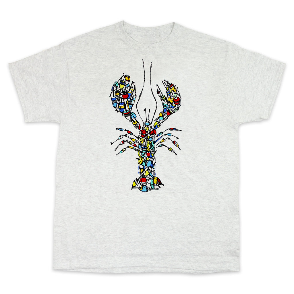 Buoy Pile Lobster Adult Ash T-shirt