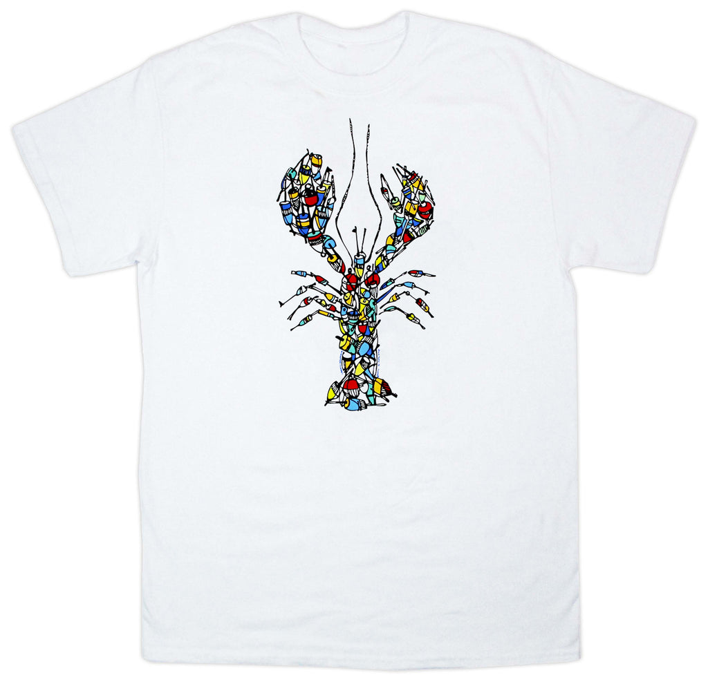 Buoy Pile Lobster w/Maine Adult Whit T-shirt