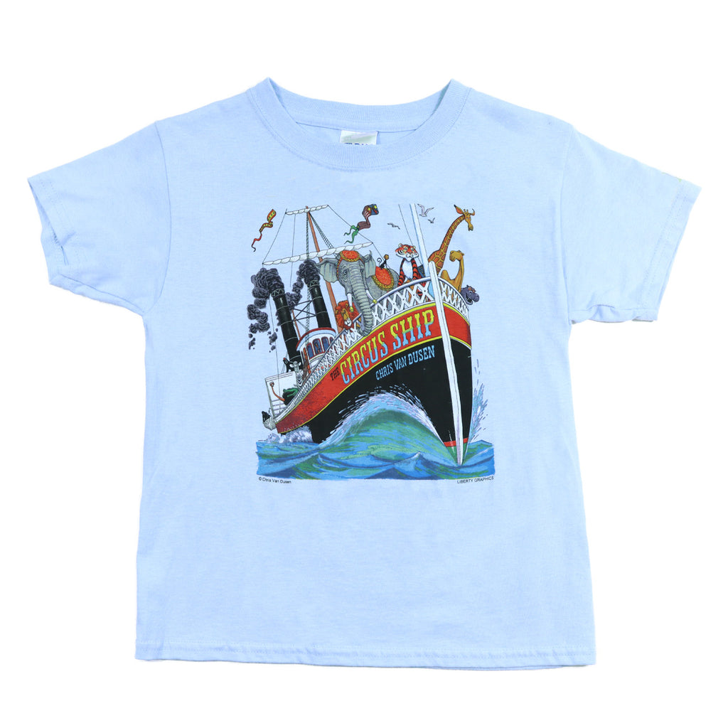 Chris Van Dusen Circus Ship Toddler Light Blue T-shirt