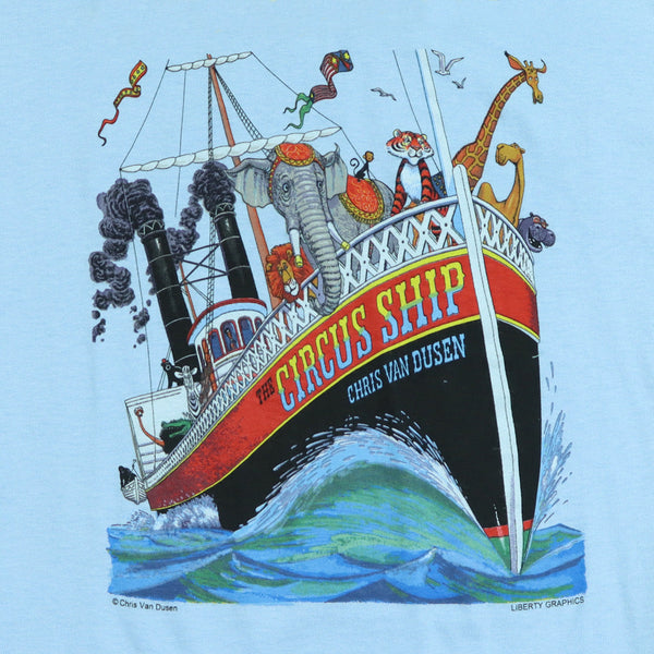 Circus Ship Light Blue Toddler T-shirt