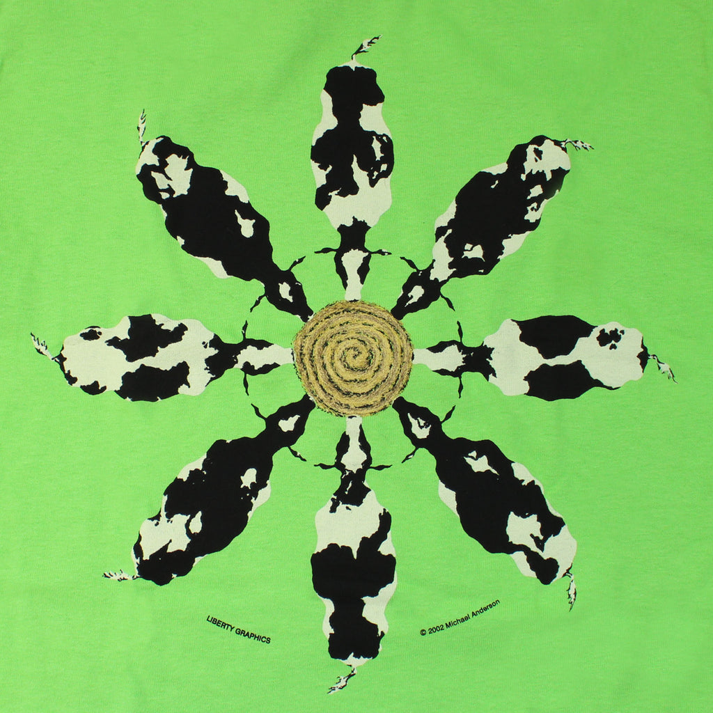 Cow Mandala Youth Key Lime T-shirt – Liberty Graphics