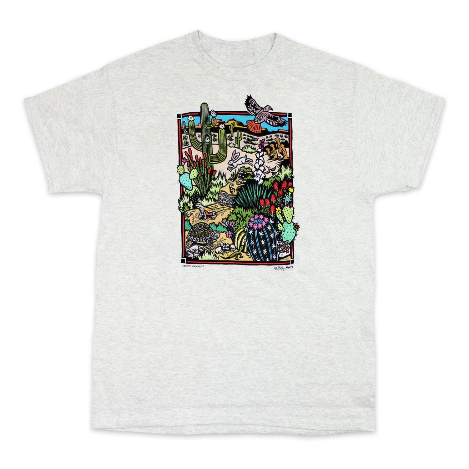 Desert Scene Adult Ash T-shirt – Liberty Graphics