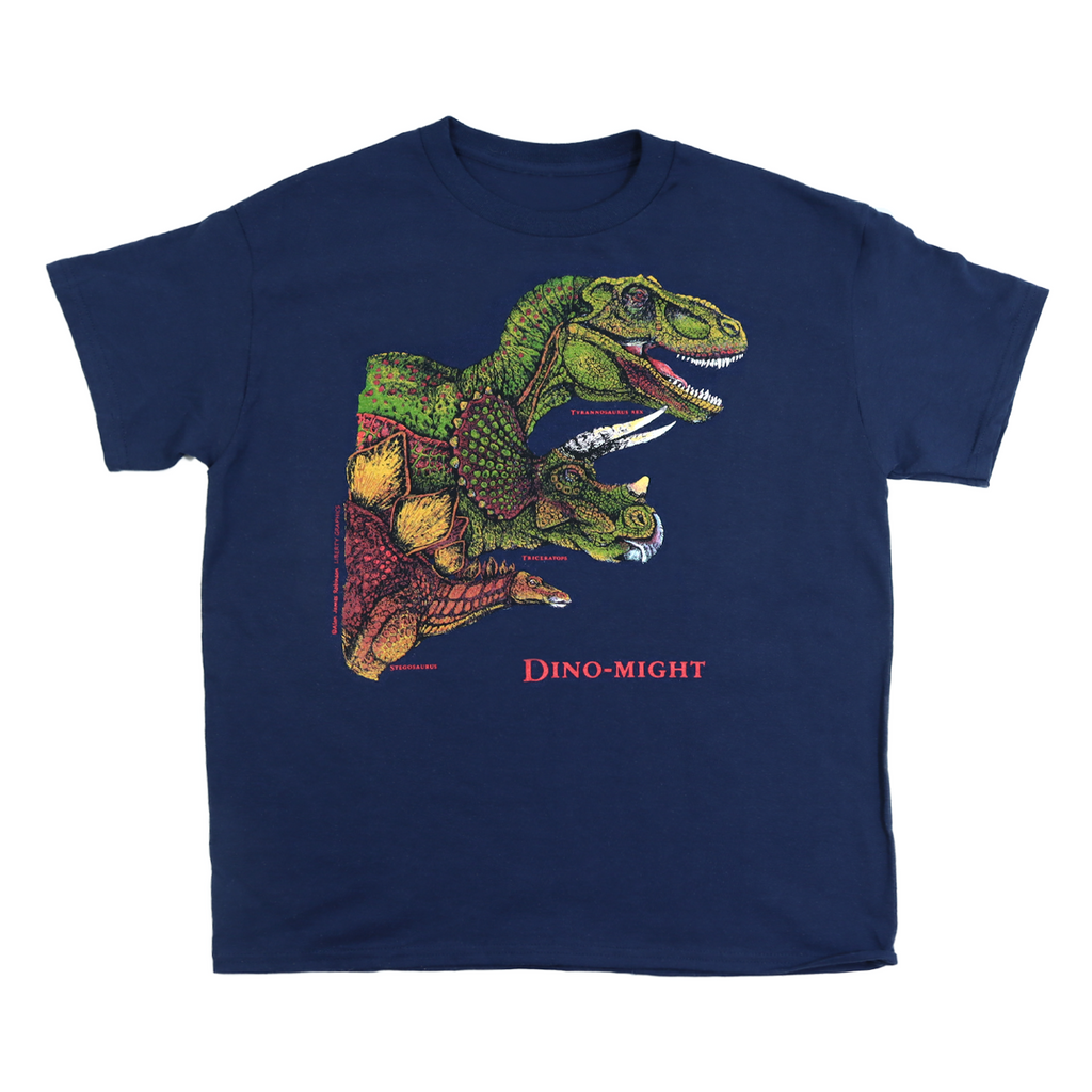 Dino Might Toddler Navy T-shirt