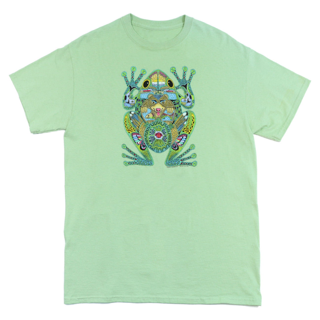 Liberty Graphics Turtle Circle Adult Sage T-Shirt Large