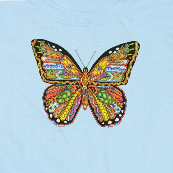 Earth Art Monarch Youth Light Blue T-shirt