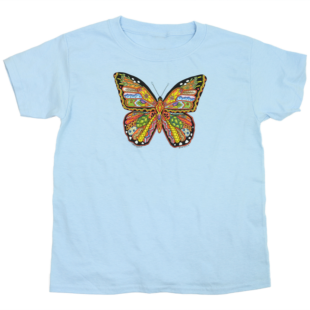 Earth Art Monarch Youth Light Blue T-shirt