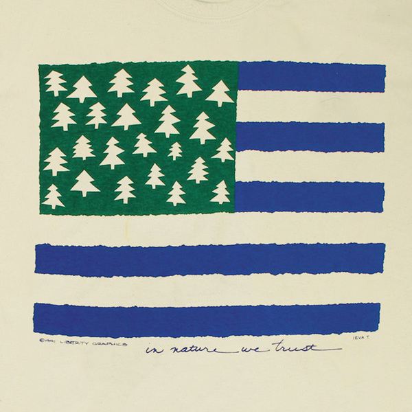 Earth Flag Adult Natural T-shirt