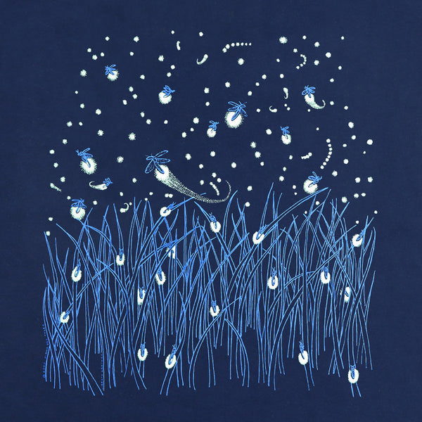 Fireflies Adult Navy T-shirt