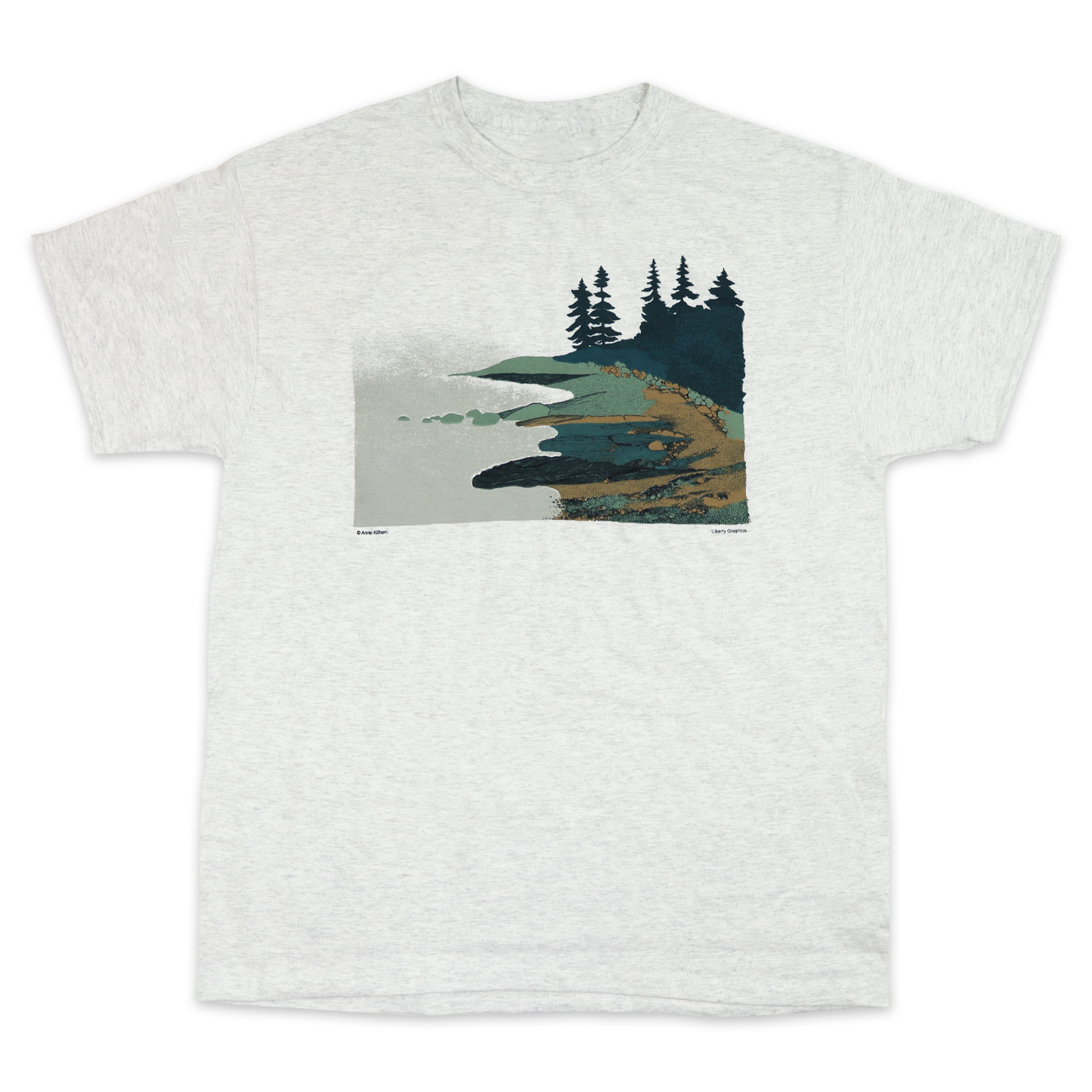 Fog Adult Ash T-shirt – Liberty Graphics