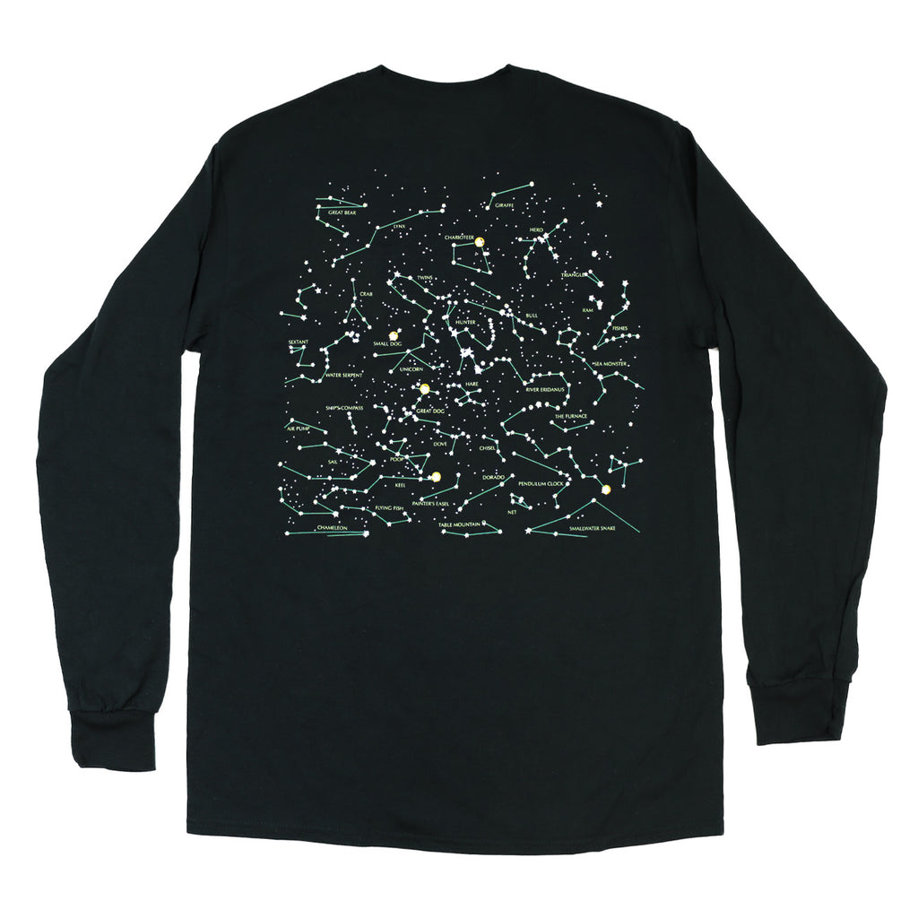 Heavenly Bodies Adult Black 2-Sided Long Sleeve T-shirt – Liberty