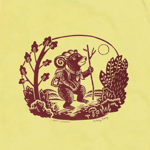 Hiking Bear Toddler Butter T-shirt