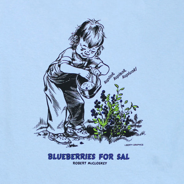 Blueberries for Sal – Kuplink! Adult Light Blue T-shirt