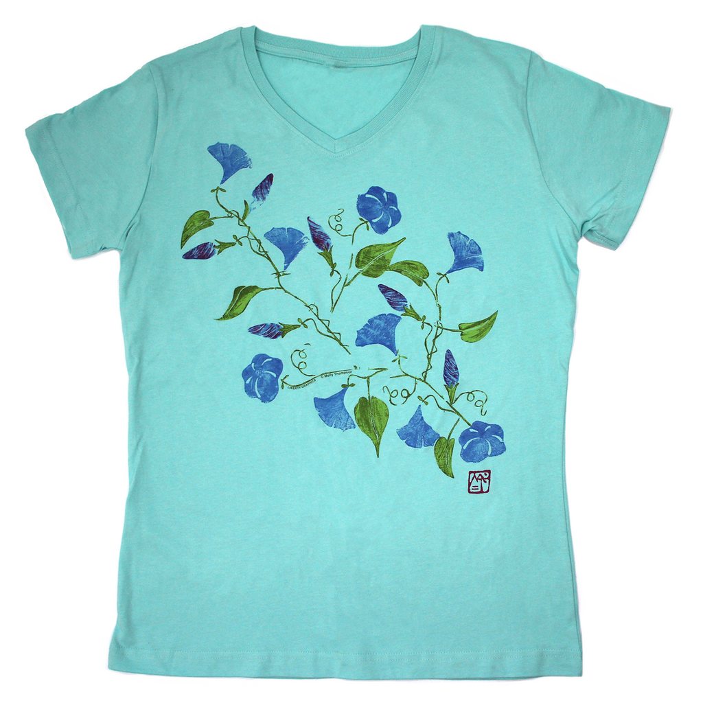 Morning Glories Premium V-Neck Fitted Chill T-shirt