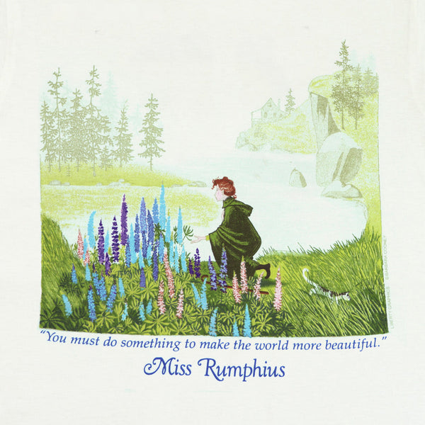 Miss Rumphius Ladies White T-shirt