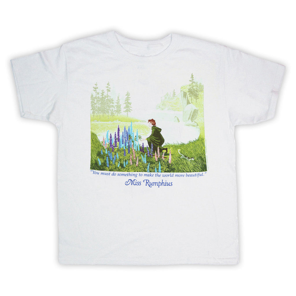 Miss Rumphius Youth White T-shirt