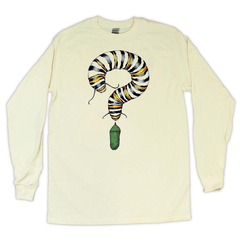 Monarch Metamorphosis Adult Natural Long Sleeve T-shirt