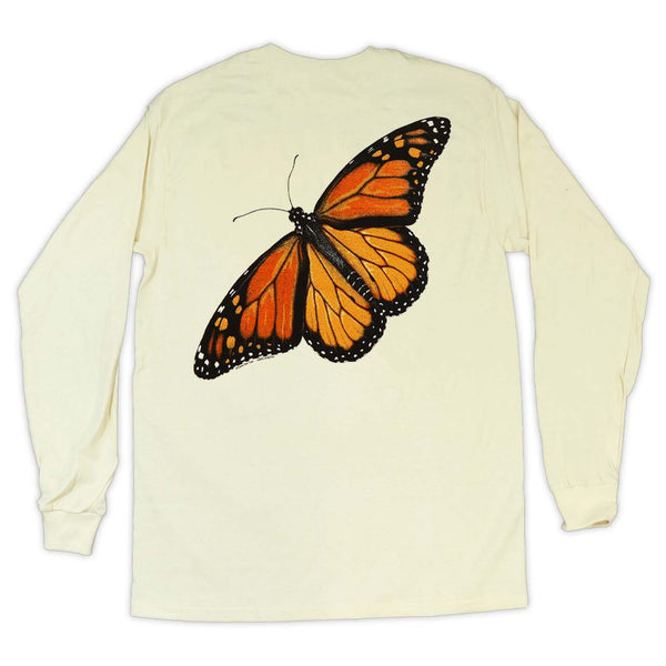 Monarch Metamorphosis Adult Natural Long Sleeve T-shirt