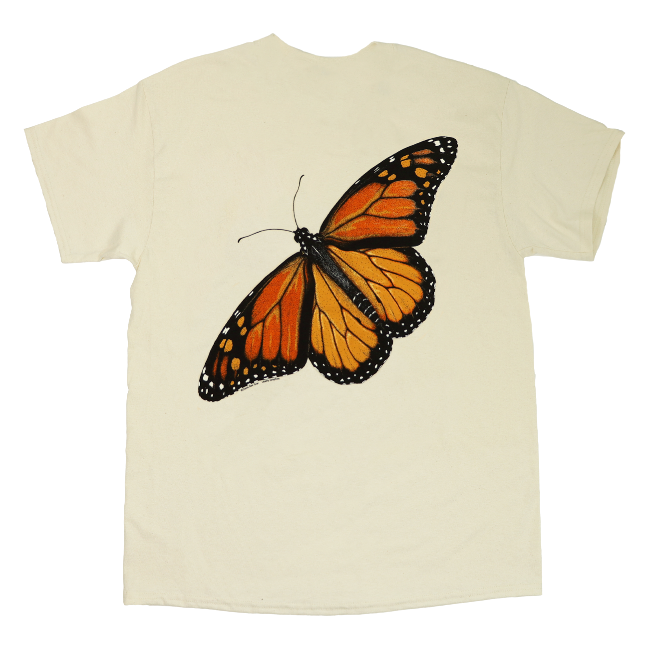 Monarch Metamorphosis Adult Natural 2-Sided T-shirt – Liberty Graphics