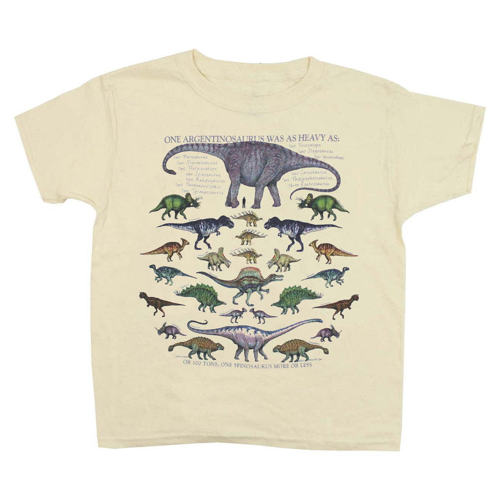 Vriendin pleegouders Glimlach One Dinosaur Is... Youth Natural T-shirt – Liberty Graphics