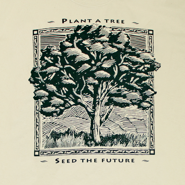 Plant A Tree Adult Natural Organic T-Shirt