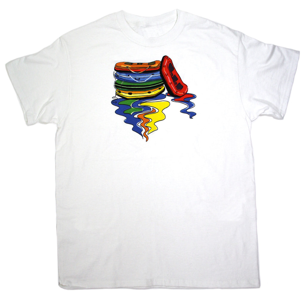 Raft Reflections Adult White T-shirt