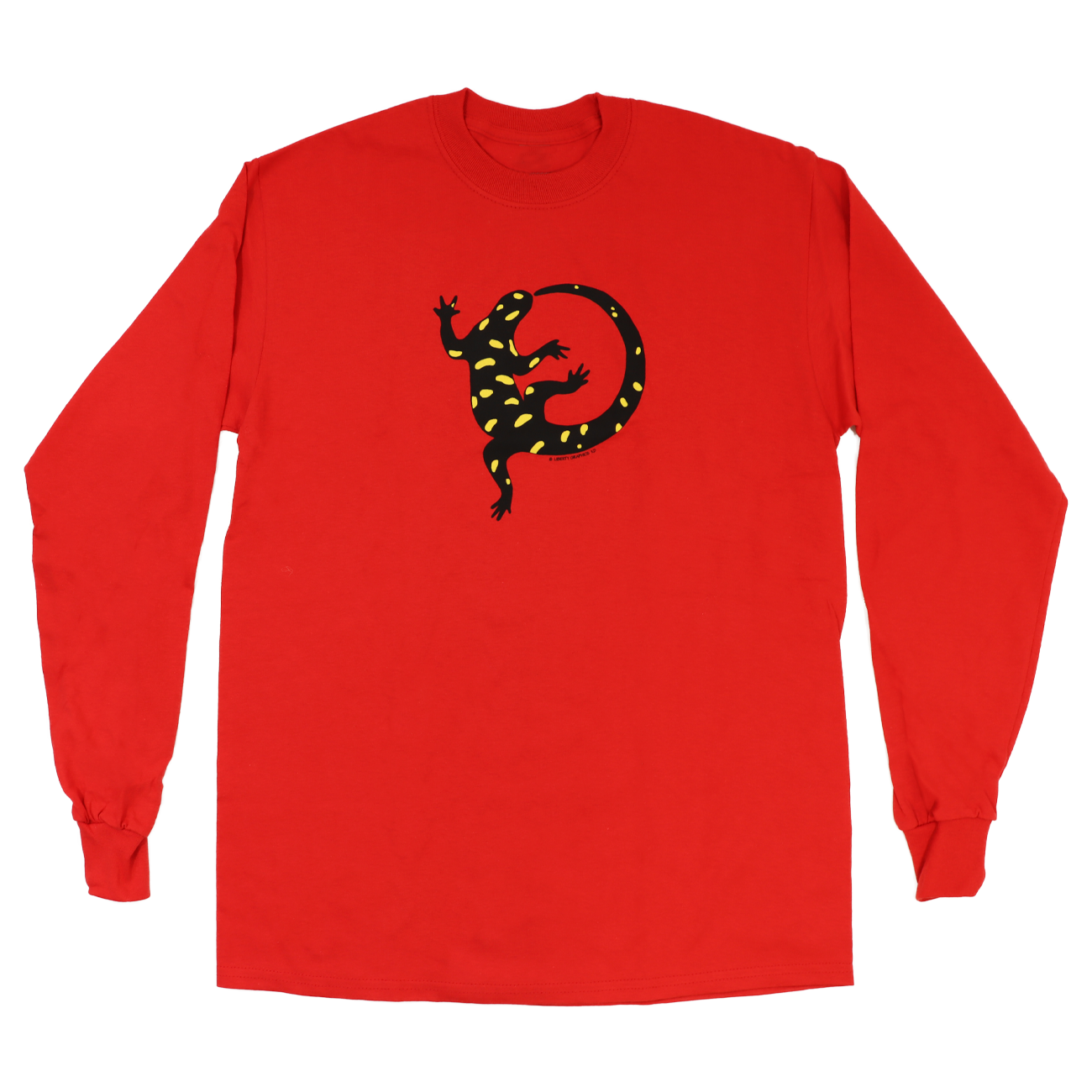 Salamander Adult Red Long Sleeve T-shirt