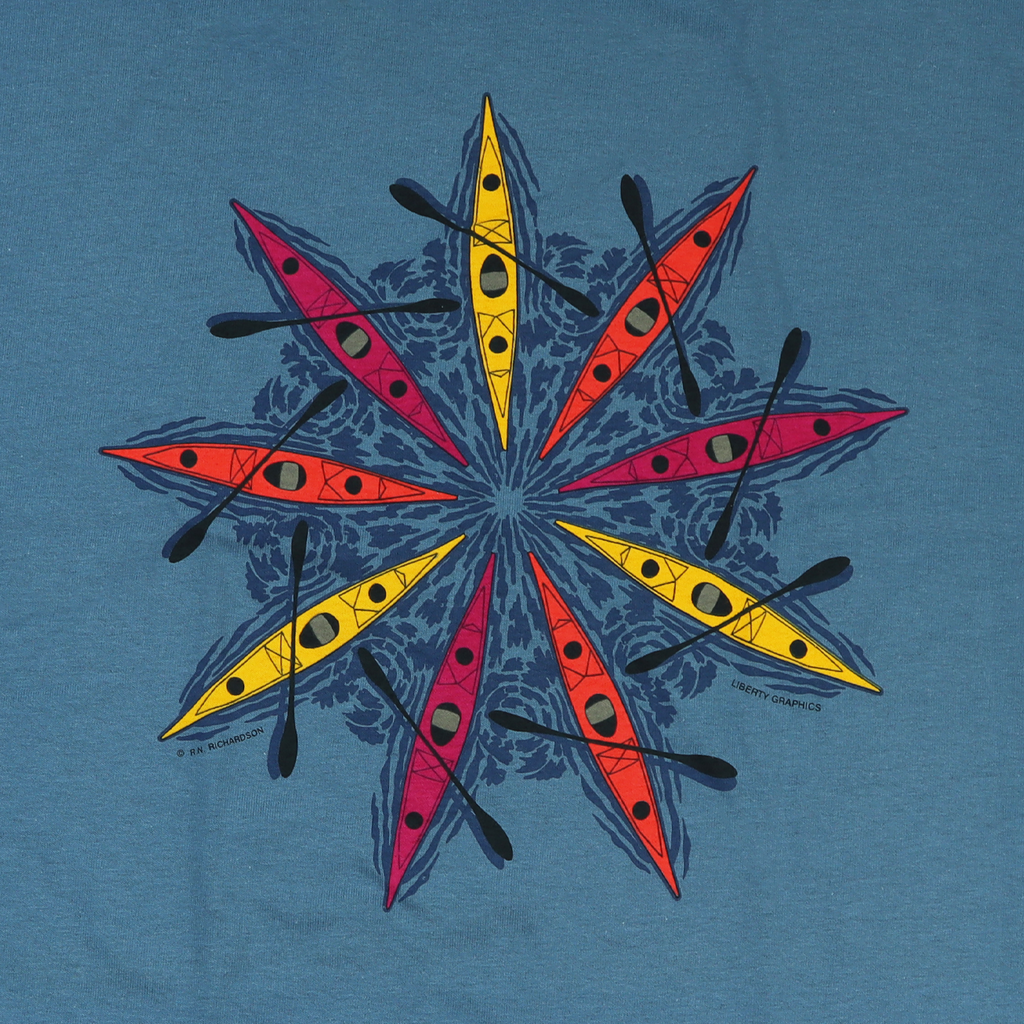 Sea Kayaks Adult Indigo Long Sleeve T-shirt – Liberty Graphics