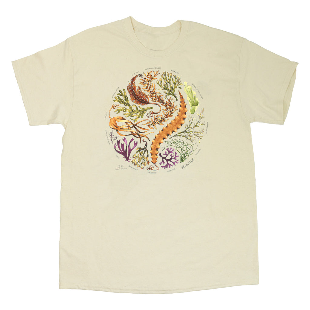 Seaweeds Adult Natural T-shirt – Liberty Graphics