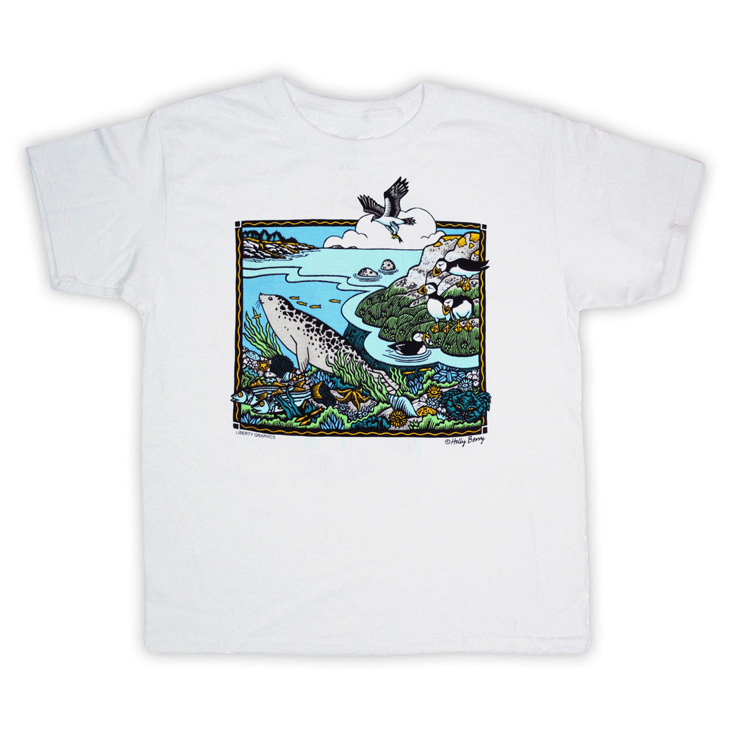 Shore Scene Youth White T-shirt
