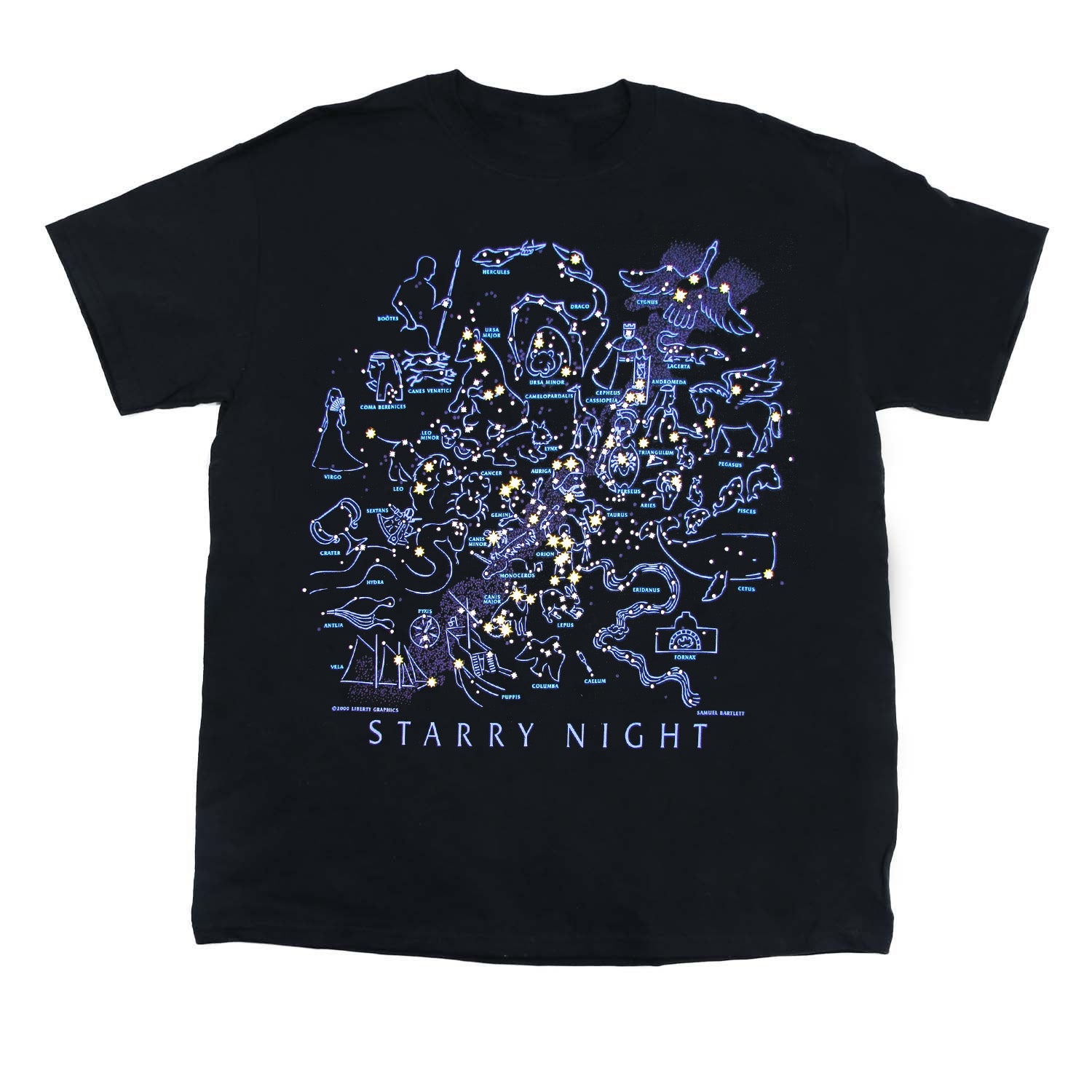 Starry Night Youth Black T-shirt – Liberty Graphics