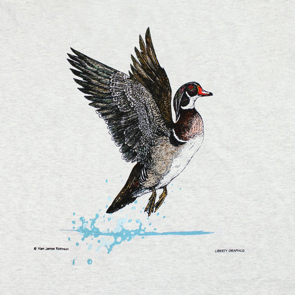 Wood Duck Adult Ash T-shirt